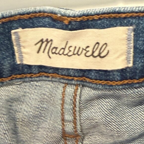 Madewell 9" High-Rise Skinny Jeans: Destructed-Hem Edition size 32 - Picture 7 of 8